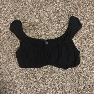 Wild Fable Black Bra Top Crop Tank Size Small